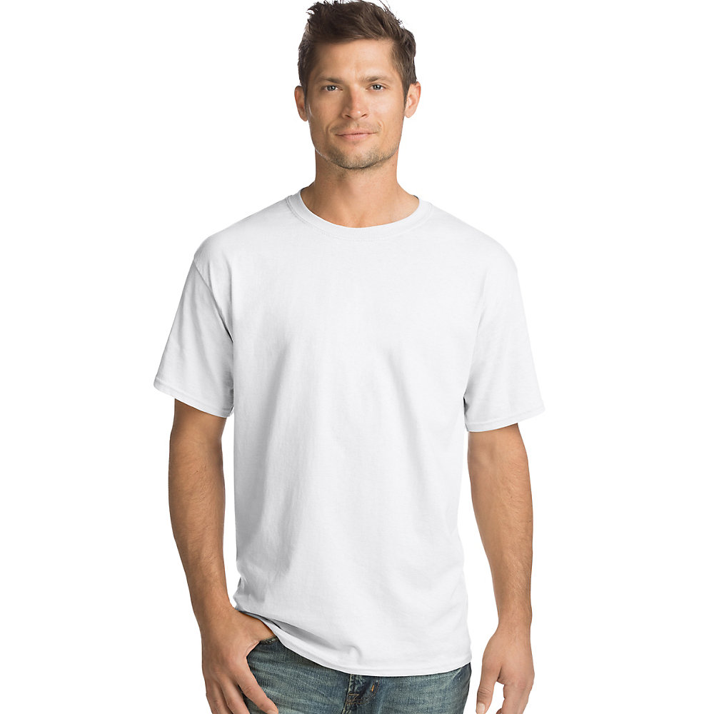 Hanes Men's TAGLESS ComfortSoft Crewneck T-Shirt - SpicyLegs.com