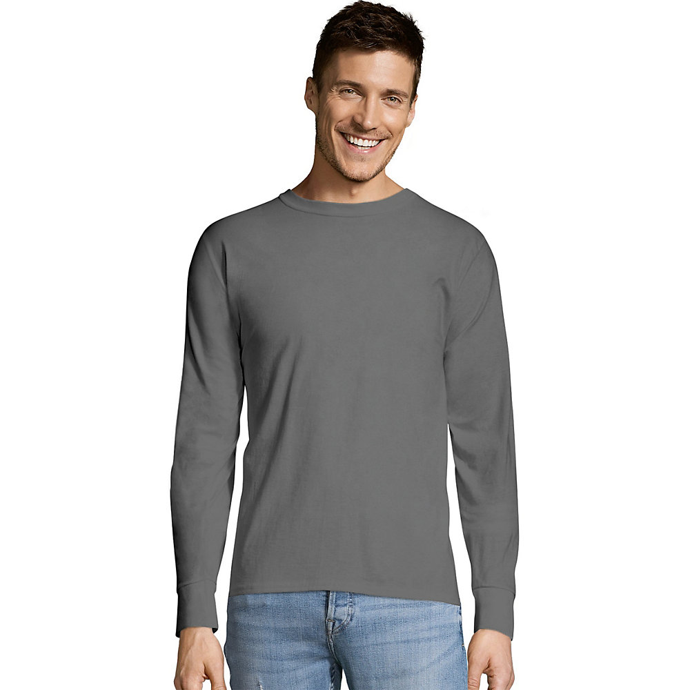 Hanes TAGLESS Long-Sleeve T-Shirt - SpicyLegs.com