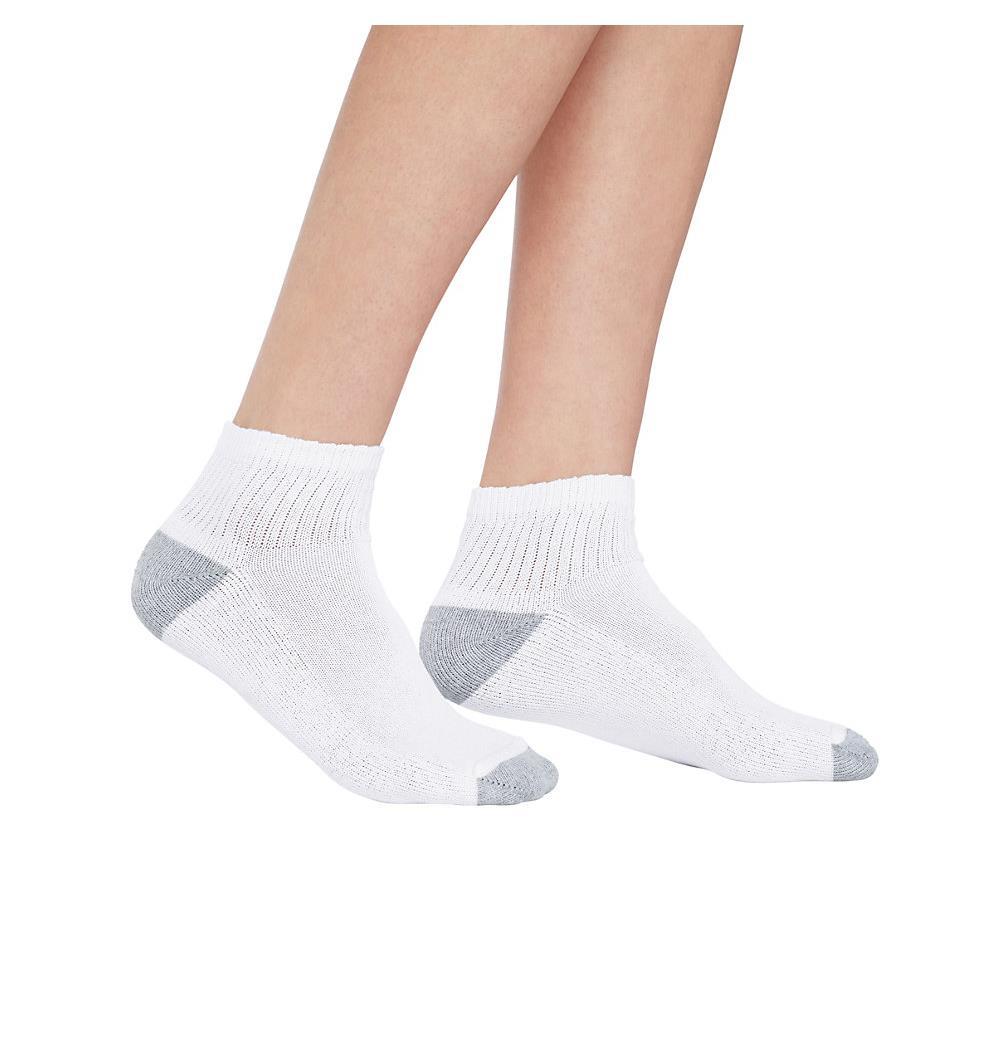 Hanes Cushioned Women's Ankle Athletic Socks 10-Pack - SpicyLegs.com