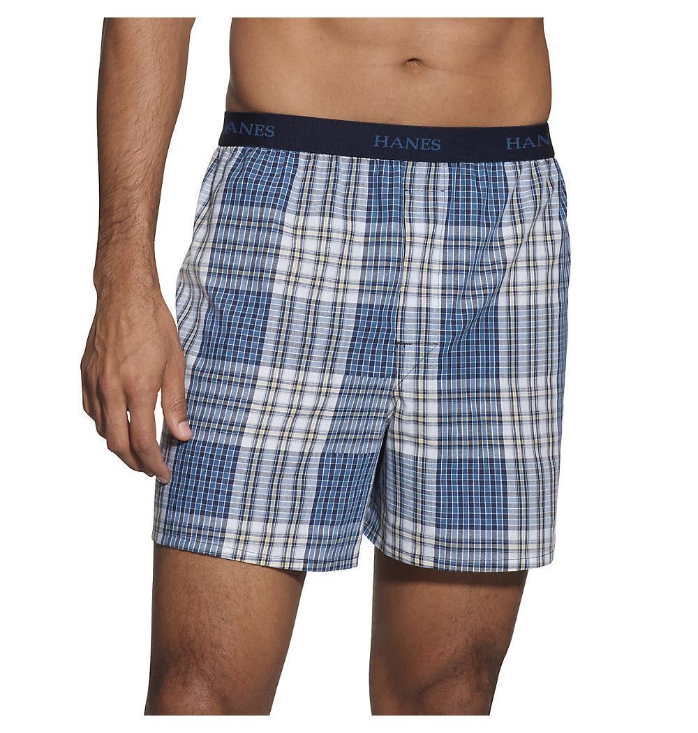 Hanes Classics Men's TAGLESS Boxer with Comfort Flex Waistband 5-Pack ...