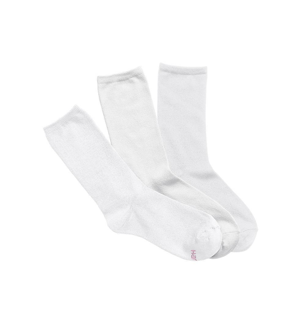 Hanes Women's ComfortSoft Extended Sizes Crew 3-Pack - SpicyLegs.com