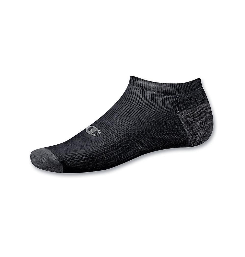 Champion Double Dry Performance Men's Black No-Show Socks 6-Pack ...