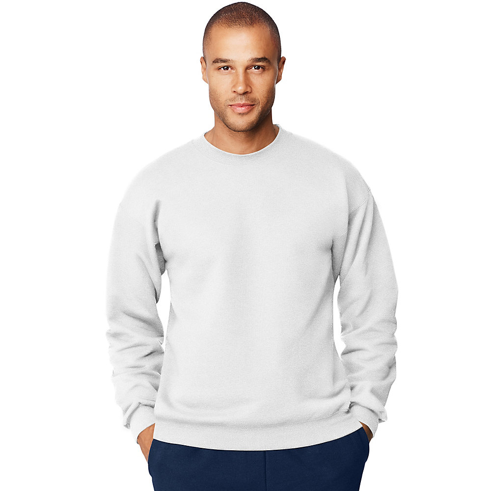 Hanes Men’s Ultimate Cotton Heavyweight Crewneck Sweatshirt - SpicyLegs.com