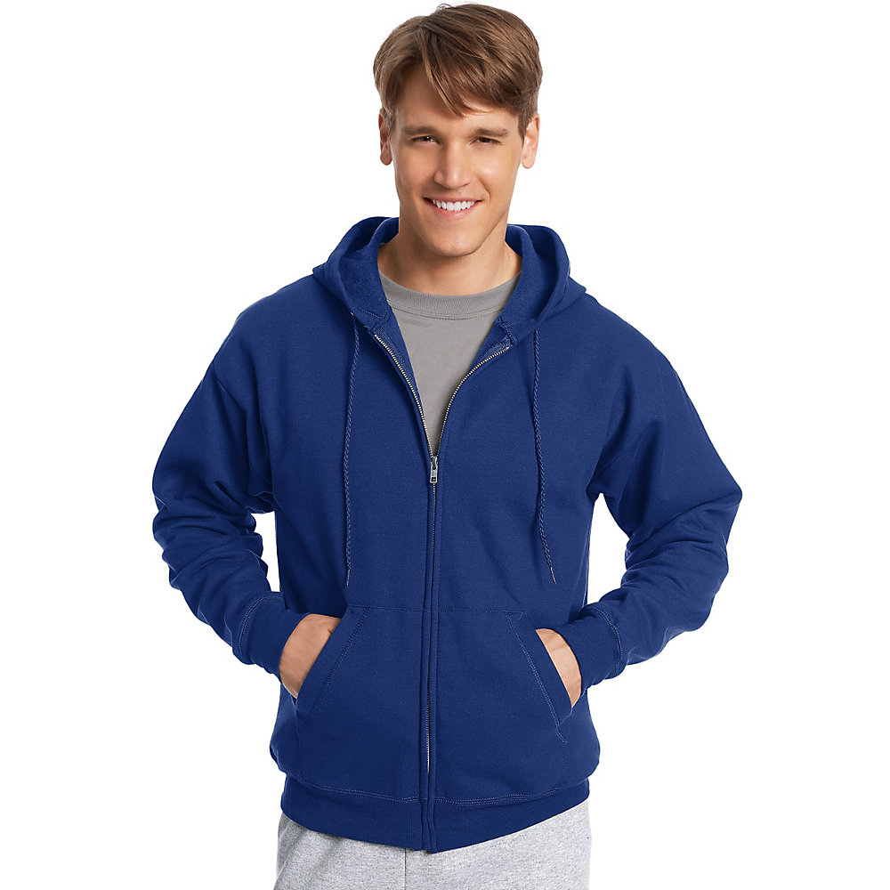 Hanes ComfortBlend EcoSmart Full Zip Hoodie - SpicyLegs.com