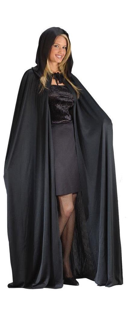 Black Hooded Cape - SpicyLegs.com