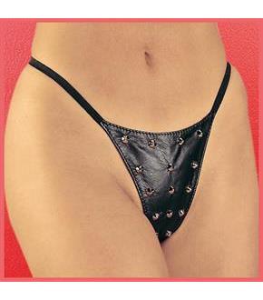 Studded Leather G-String