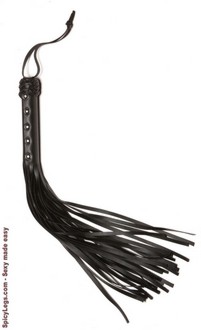 The Disciplinarian Whip- Black