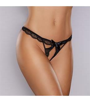 Lace & Mesh open panty