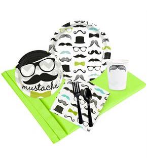 Mustache Man Party Pack