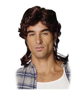 Mullet (Brown) Wig Adult
