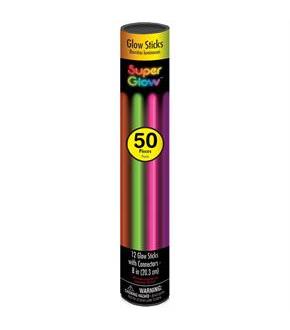 Multicolored Glow Sticks Mega Pack (50)