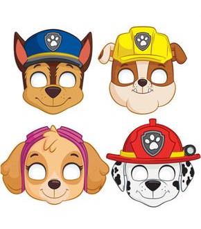 Paw Patrol Party Masks(8)