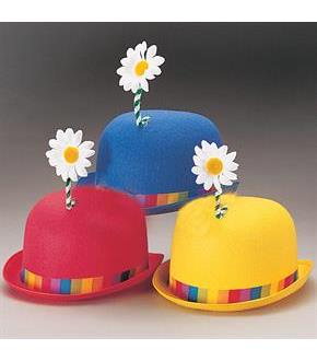 Bowler Clown Hat