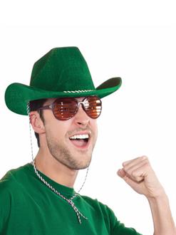 Deluxe Green Cowboy Hat