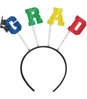 Grad Felt & Glitter Headbopper (Each)