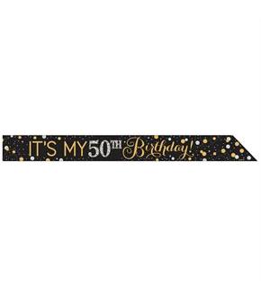 Sparkling Celebration Add-any-Age Foil Sash