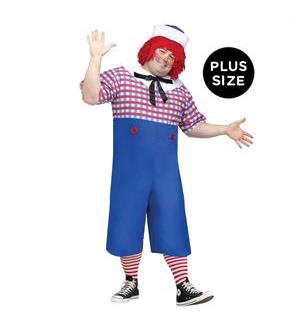 Raggedy Andy Adult Plus Costume