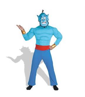 Aladdin Disney Genie Muscle Adult Costume