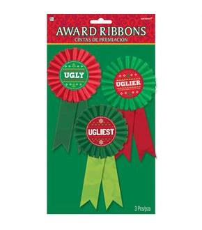 Ugly Sweater Award Ribbons (3)