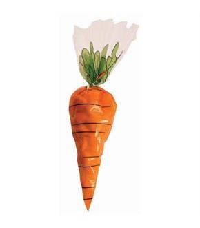 Carrot Printed Treat Bags with Ties (12ea)