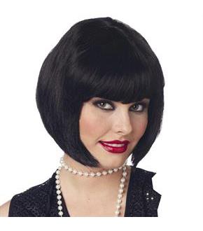 Flapper Wig (Black)