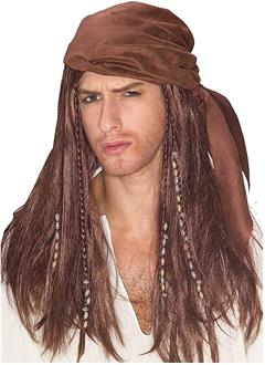 Caribbean Pirate Wig With Beads