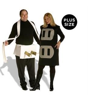 Plug & Socket Couples Set Adult Plus Costume