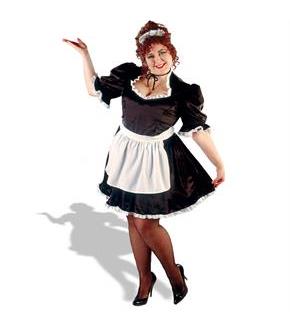 French Maid Plus  Adult Costume
