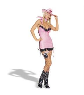Sexy Pink Cowgirl Adult Costume