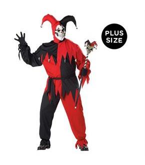 Vile Jester Adult Plus Costume