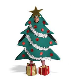 Christmas Tree with Shoe Boxes Adult Costume