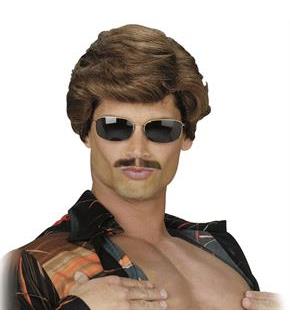 Leading Man Wig Dark Brown Adult
