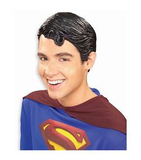 Superman Vinyl Wig Adult