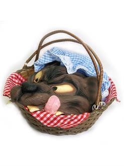Basket with Wolf's Head