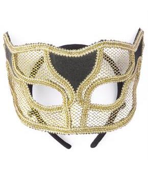 Gold Netted Mask