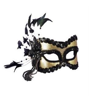 Black and Gold Carnival Mask