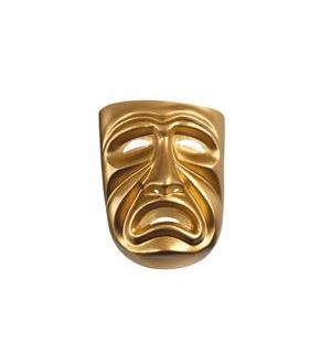 Gold Tragedy Mask