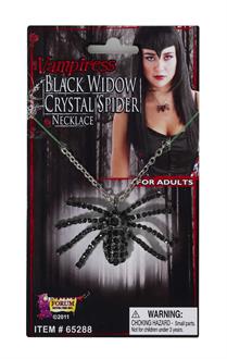 Deluxe Black Widow Necklace