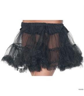 Tulle Petticoat Layered Black (One-Size)