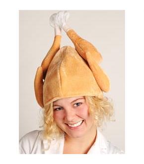 Plush Turkey Hat Adult