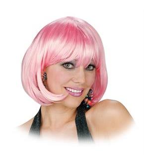 Short Bob Wig (Light Pink)
