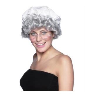 Betsy Ross Wig and Mop Cap