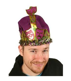 Mardi Gras Paper King Crown