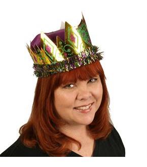 Mardi Gras Paper Queen Crown