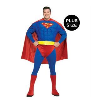 Muscle Chest Superman Adult Plus Costume