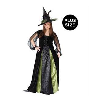 Goth Maiden Witch Adult Plus Costume