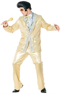 Elvis Gold Lame' Suit Adult