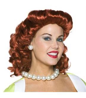 Vintage Housewife Wig - Red