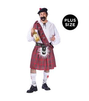 Big Shot Scot Adult Plus Costume