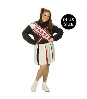 SNL Spartan Cheerleader Female Plus Adult Costume